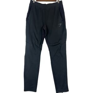 Gymshark Leggings Black Zippered Front Pockets And Ankles Sz Sm
